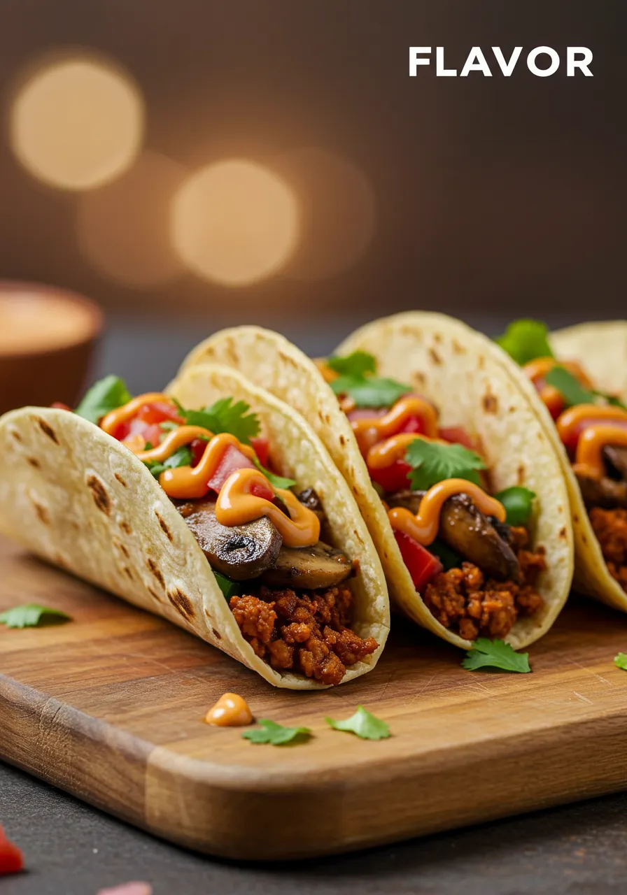 Flavorful Vegan Tacos - secondary view